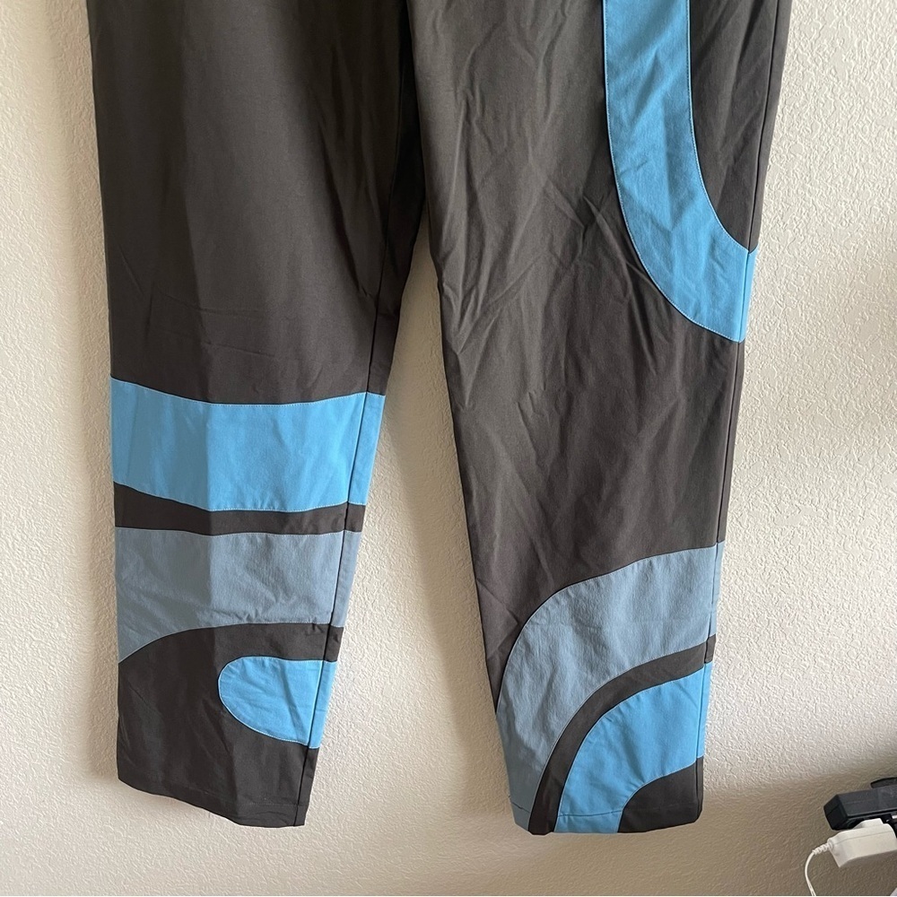 Nwt Hosbjerg Doll Pants Blue Tone High Rise Straight Leg Pants Womens Size Small — image 4 of 8